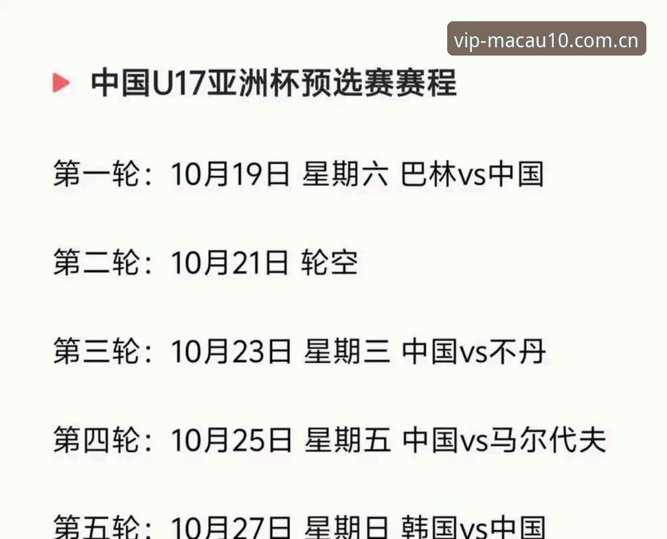 U17世界杯抽签结果揭晓，中国男女足备战动态——澳门娱乐平台带你直击幕后